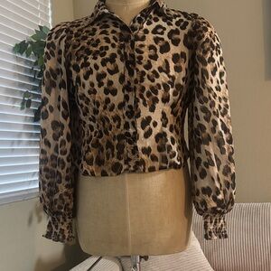 Leopard Print Women's Top
